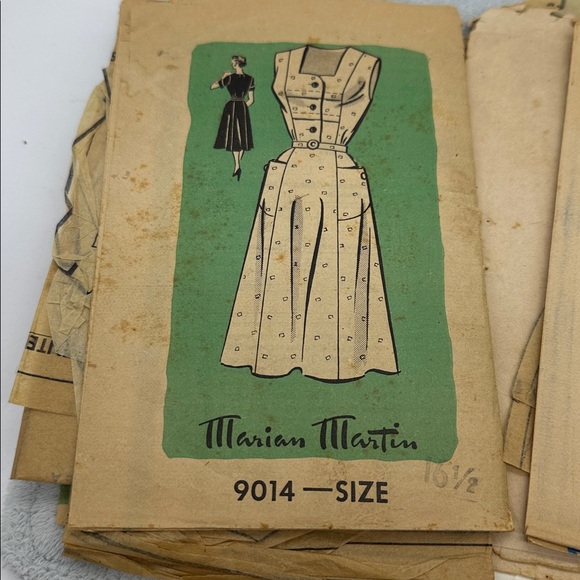 Vintage Marian Martin Mail-Order Sewing Patterns #9310 & #9014/1950’s - Picture 2 of 6